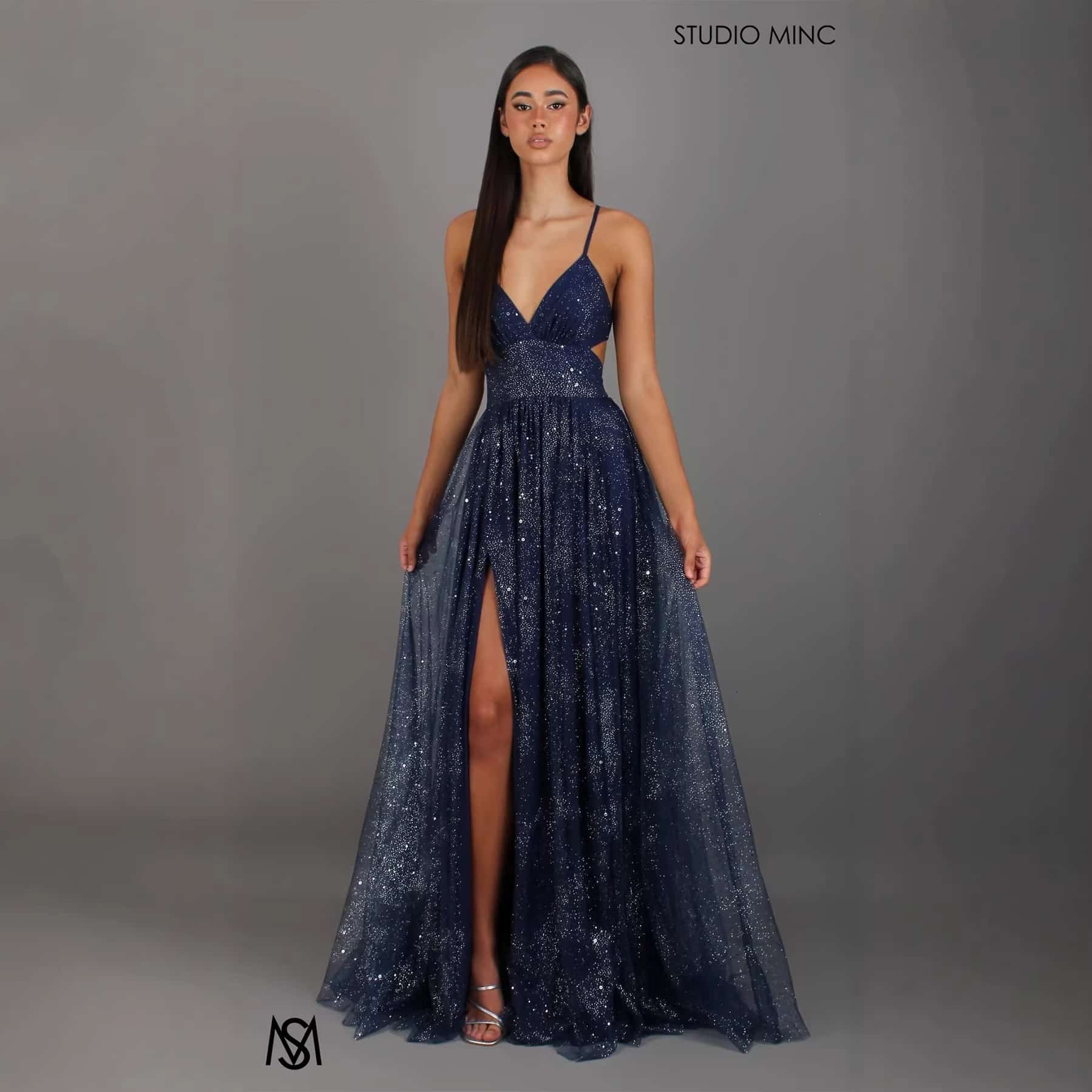 Elegant Womens V-neck Sleeveless Strapless Dress With A Flared Hem High Waist Split Women Long Dresses Party Dress
