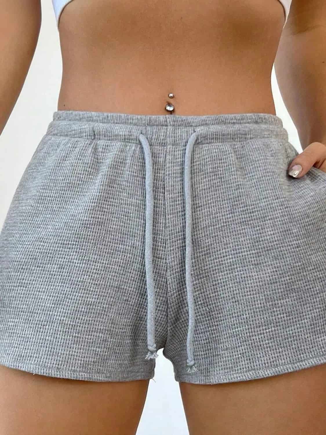 Drawstring Shorts with Pockets