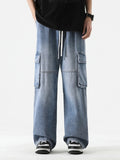 Cargo jeans slim premium plus size utility denim S-3XL