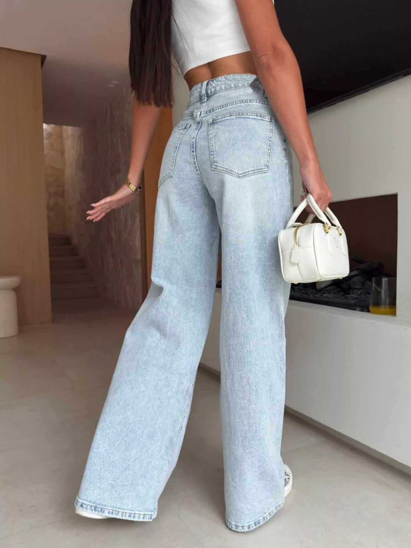 Levis womens jeans high waisted lace-up wide leg