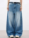 Plus size jeans UK wide leg cotton spandex denim S-2XL