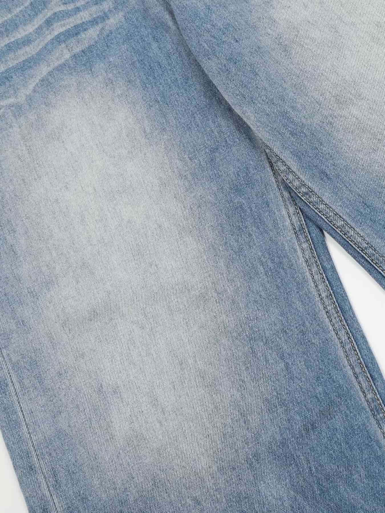 Premium light wash wide leg jeans for men relaxed fit S-2XL